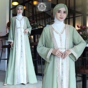 COD-KAFTAN ABAYA LUNA TERBARU-KAFTAN LEBARAN BAHAN CERUTY BABYDOLL-KAFTAN WANITA MUSLIMAH