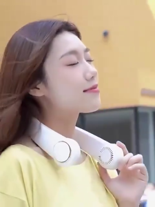 【ล้างสต็อก】พัดลมพกพา 6000mAh ไร้ใบพัด ลมสามระดับ แบบปรับได้ การออกแบบแฟชั่น มีแบตในตัว ชาร์จแบตได้ พัดลมมือถือ พัดลมพกพา