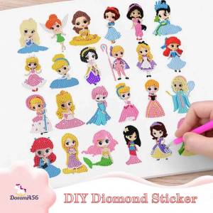 DIY Diamond Sticker Bead Painting Simple Art Craft for kids Pelekat Berlain Mainan Kanak-kanak Kid Toys钻石贴画 TT01