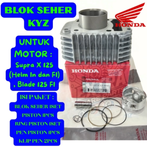 BLOK SEHER KODE-KYZ CYLINDER BLOK Honda Supra X 125 (Helm In dan FI)Blade 125 FI KUALITAS BAIK ORI.