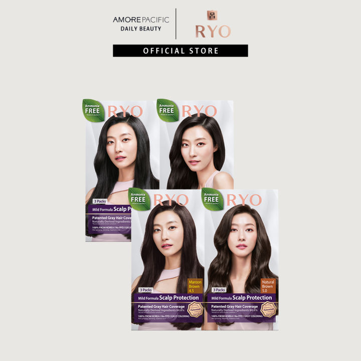 Ryo Official Store | Mild Formula Hair Dye (cover Grey Hair) | Lazada