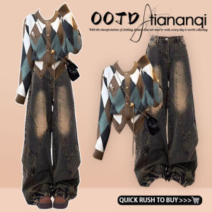 TIANANQI | Vintage Matching Outfit Set