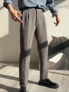 Korean Straight Leg Pants for Men: 3 Colors Slacks Trouser Pants Suit Pants