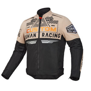 DUHAN(duhan) | Duhuan Motorcycle Riding Suit Vintage Biker Jacket Windproof Warm Casual Men Women Protective Gear Fall Winter Commute