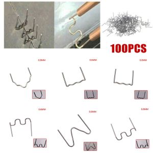 【BEUMK】 100PCS Stainless Steel Welding Nail 0.6mm/0.8mm Hot Stapler Staples For Car Bumper Plastic Welder Repair Kit High Quality