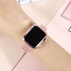 (Fast Shipping) สายนาฬิกาซิลิโคนใส iwatch 8/SE/7/6/5/4/3/2/1 สายนาฬิกาซิลิโคน 45mm.42mm.44mm.40mm.38mm.41mm