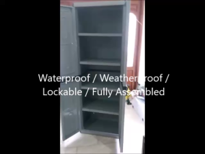 🇸🇬 <LazMall> Toyogo SELF ASSEMBLY Full Height Outdoor Waterproof Storage / Shoe Cabinet Cupboard Lockable (608-2)
