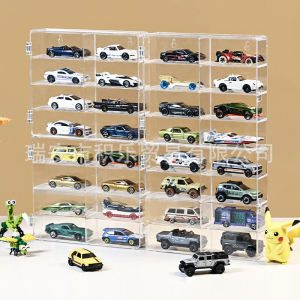 Acrylic Toy Car Storage Box Display Case Dust Cover Transparent Organizer for 1:64 Scale Model Cars Home Organization