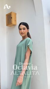 Altalita - Daster Octavia Cringkle Airflow Polos Premium Polos Busui Jumbo Non Ruffle