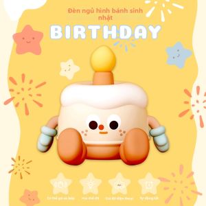 ZHUANGXIANGMAO | Đèn Đêm Hình Bánh Kem Sáng Tạo Thú Vị