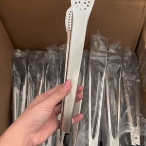 Cây Gắp Khoét Lỗ 304 LOẠI DÀY CAO CẤP Thép Không Rỉ Dài 315cm Rộng 4cm Nặng 131gr Kẹp Thức Ăn Chiên - Kẹp Bánh Mì - Gắp Bánh