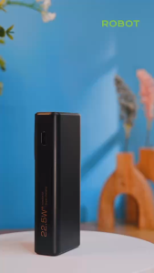Robot Powerbank RT19 Fast Charging Real Capacity 10000mAh 22.5W LED Digital - Gaansi Resmi 1 Tahun