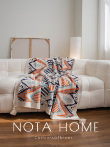 Nordic Knitted Wool Throw Blanket