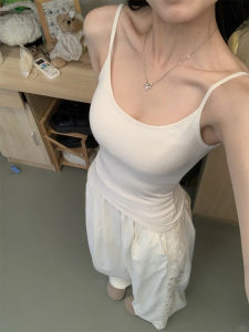 YIFANSHI | White Padded Sleeveless Tank Top For Women Fall