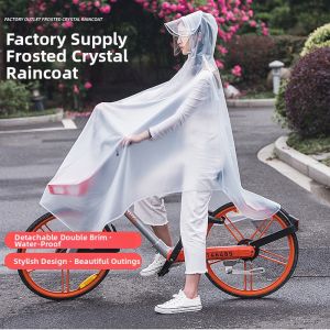 Matte Transparent Dual-Hat Raincoat