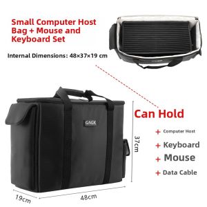 Portability Computer Monitor Storage Bag Curved Screen Display Carry-On Hostel Bag Luggage Wheel Desktop Computer Main Bag Set