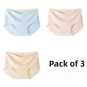 PIER N°5 | Herbal Initial Color Ice Silk Seamless Womens Underwear Thin Pure Cotton Extended Antibacterial Crotch Triangle Shorts