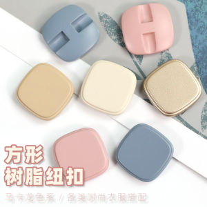 Elegant Resin Square Buttons Womens High-End Coat Sweater Cardigan Decorative Buttons Colorful Assorted Shapes Fasteners
