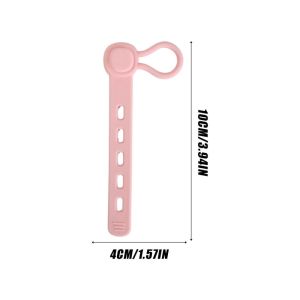 10Pcs Adjustable Silicone Ring Kitchen Tool Handle Binding Belt Reusable Cord Tie with Hook Suspensible Cord Organizer