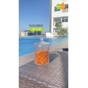 Toples Sealware Cemilan Kue Kering Kristal Serbaguna Golden Sunkist
