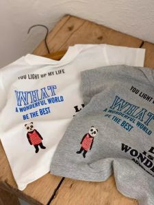 เสื้อยืดแขนสั้นพิมพ์ลายการ์ตูนแพนด้าสําหรับเด็กหลวมพอดีผ้าฝ้ายสวมใส่ฤดูร้อนสําหรับเด็กชายและเด็กหญิง