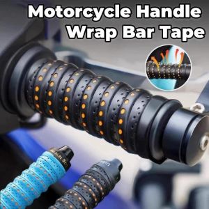 ชุดปลอกแฮนด์จับมอเตอร์ไซค์ซิลิโคนพร้อมคุณสมบัติดูดซับเหงื่อและกันลื่น มีกาวในตัวและดีไซน์ระบายอากาศ กันลื่น ดูดซับแรงสั่น ติดตั้งง่ายสำหรับจักรยาน