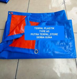TERPAL PLASTIK A5 UK 2×4 METER KUALITAS SEDANG SERBAGUNA