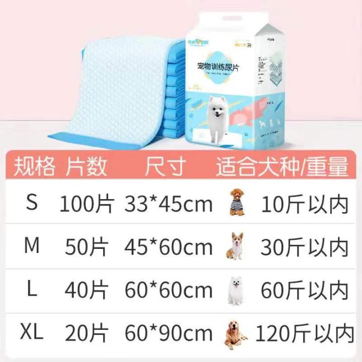 Pet Pee Pad/Dog/Cat宠物狗狗尿垫除臭加厚泰迪比熊大型尿片尿不湿猫尿布吸水厕所用品 | Lazada