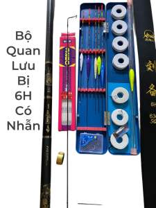 Combo bộ cần câu tay câu đơn câu đài cao cấp Lưu Bị 6H như hình