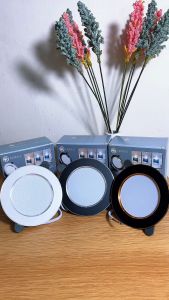 7W Downlight Full Terang Body Silver & Gold / Putih Dan Hitam / Lampu Led Plafon 3 Warna Putih + Kuning + WW