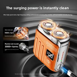 MONLEYTA | German Electric Shaver Mens 2025 New Mini Beard Razor Portable Official Authentic Flagship Small Steel Cannon Shaver