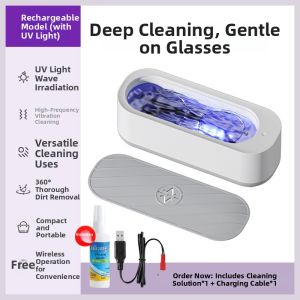 Ultrasonic Automatic Eyeglasses and Contact Lenses Cleaner
