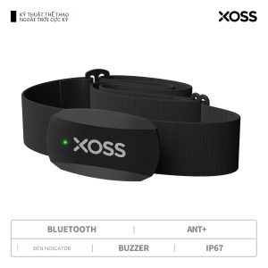 XOSS X2 Không Dây Đo Nhịp Tim Dây Đeo Ngực Cho Đi Xe Đạp Chạy Bộ Đi Bộ Đường Dài Bluetooth ANT + Thông Minh Cảm Biến Thể Dục IPX7 Chống Thấm Nước