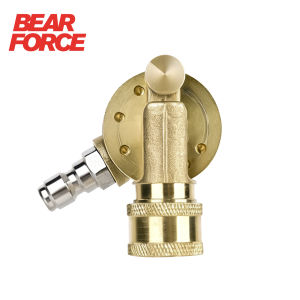 BEAR FORCE | Pressure Washer Pivoting Coupler 1/4” Quick Plug Gutter Cleaner Attachment 240 Degree with 7 Angles for Power Washer 310Bar