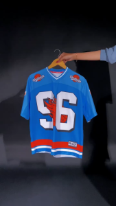 KHF | Jersey Vintage Number 96 Wanita Laki-Laki Cewek Futsal Bahan Dryfit Brazil Milano Full Printing Oversize Casual Rugby Retro Streetwear Hockey Retro NFL Bola Olahraga Boxyfit Pakaian