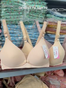 Áo lót bầu cho con bú cotton lụa tăm mềm mát