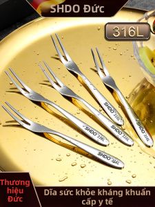 SHDO | Food-grade Stainless Steel Fork Cake Dessert Fruit Fork