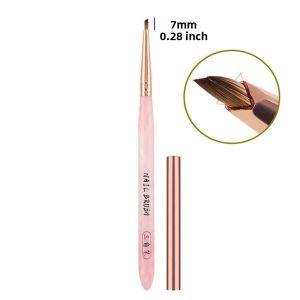 Cọ Vẽ Móng Tay Hình Cánh Hoa Tam Giác 8 Kiểu Vẽ Viền Acrylic Sọc Lưới Hoa Vẽ Tranh Dụng Cụ Làm Móng Với Lông Nylon