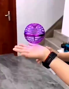 Bóng Bay UFO Phát Sáng LED Có Remote – Fly Orb Spinner Ball Tự Bay Cảm Ứng Tay + Sạc USB Dành Cho Bé