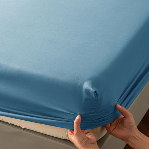 High Quality Fitted Sheet - Microfiber Soft Touch Deep Pocket 25cm Wrinkle Free Anti-Slip Solid Color Twin/Full/Queen/King