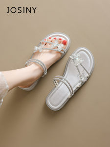 Josiny | Summer Soft Bottom Rhinestone Sandals