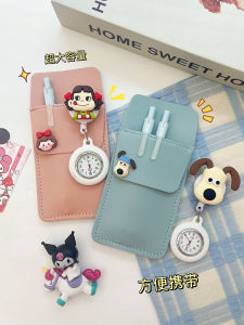 Nurse Large Capacity Leak-Proof Pen Case Doctor Work Uniform Special PU Material Pure Color Design Daily Learning Supplies