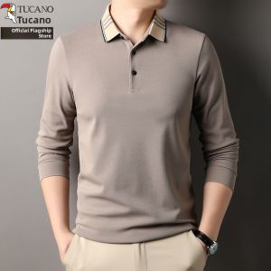 TUCANO | Mens Long Sleeve Polo Shirt Fall Casual
