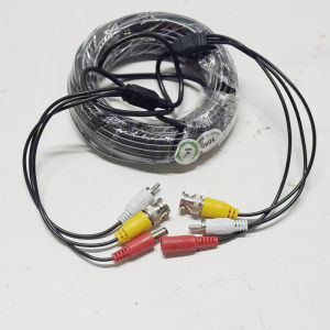 สายเคเบิล BNC DC RCA สำหรับกล้องวงจรปิด 3 in 1 วิดีโอ + ไฟ + เสียง สายต่อ BNC สำหรับระบบกล้อง AHD