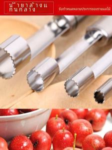 [Four Packs] Crab Apple Hawthorn Pitter Red Dates Seed Remover Apple Pear Fruit Stainless Steel Coring Tools