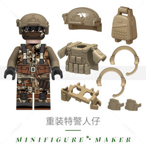Military Ghost Special Forces Police Soldier Miniature War Toy Building Blocks Assembly Children Play Soldiers Toys