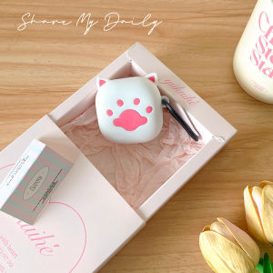 3D Cat Claw Silicone Earphone Cover For Samsung Galaxy Buds 2 Pro Live Buds FE Buzz 2 Pro Buds2 Pro Case TPU Fundas With Hook