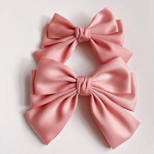 Kẹp Tóc Búp Bê Màu Đỏ Lớn Phong Cách Hàn Quốc Cho Trẻ Em Phụ Kiện Tóc Cho Bé Gái Kẹp Tóc Thắt Nút Bướm Cho Mẹ Và Chị Em