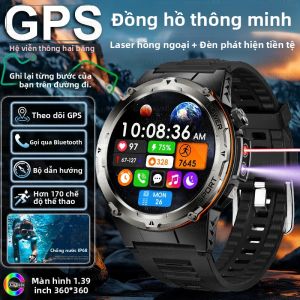 Đồng Hồ Thông Minh GPS 2025 Dành Cho Nam Chống Nước 3ATM Tích Hợp La Bàn Đo Độ Cao Áp Suất Khí Quyển NFC Chức Năng Gọi Bluetooth Và Màn Hình AMOLED 1.39 Inch