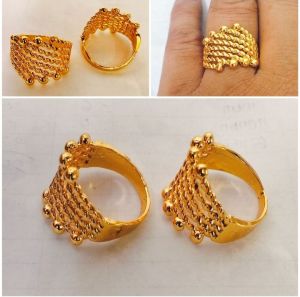 Cincin DUBAI Titanium Wanita Anti Karat Perhiasan Perempuan Elegan dan Mewah